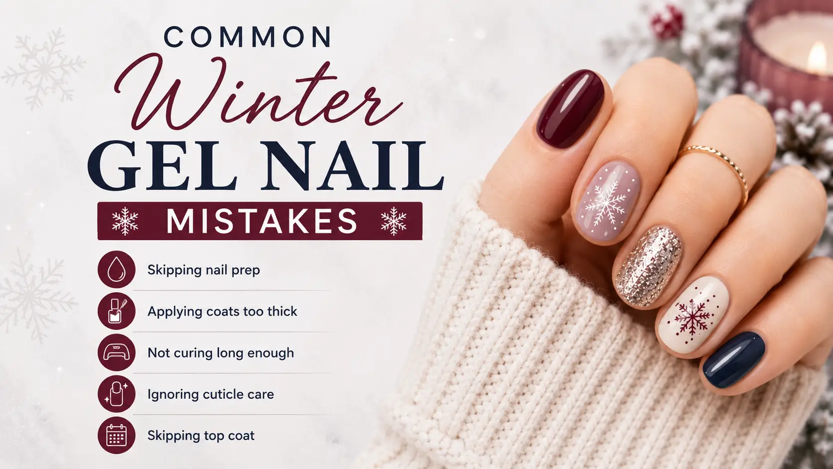 Common winter gel nail mistakes