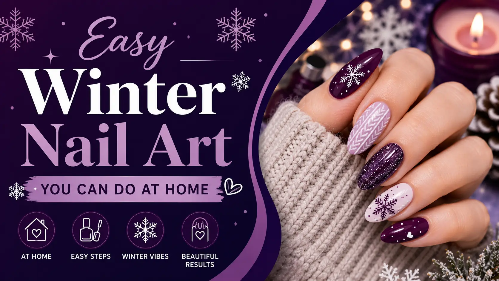 Easy Winter Nail Art You Can Do at Home