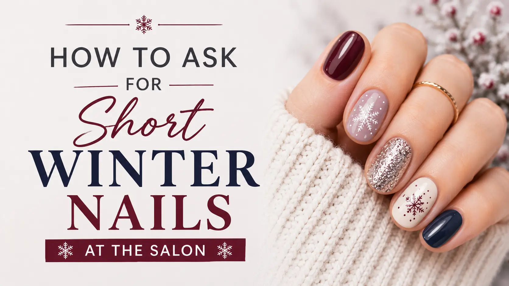 How to ask for short winter nails at the salon