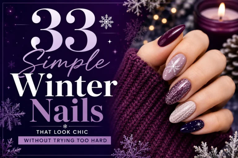 Simple Winter Nails