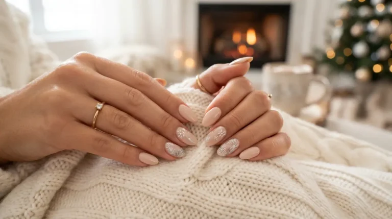 Winter Nude Nails